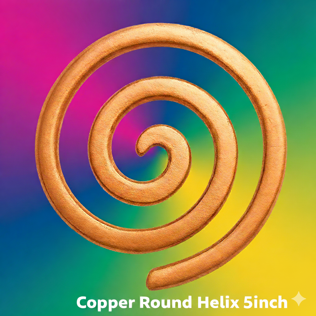 Copper Round Helix 5inch